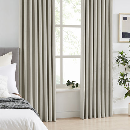 Todd 100% White Blackout Curtains