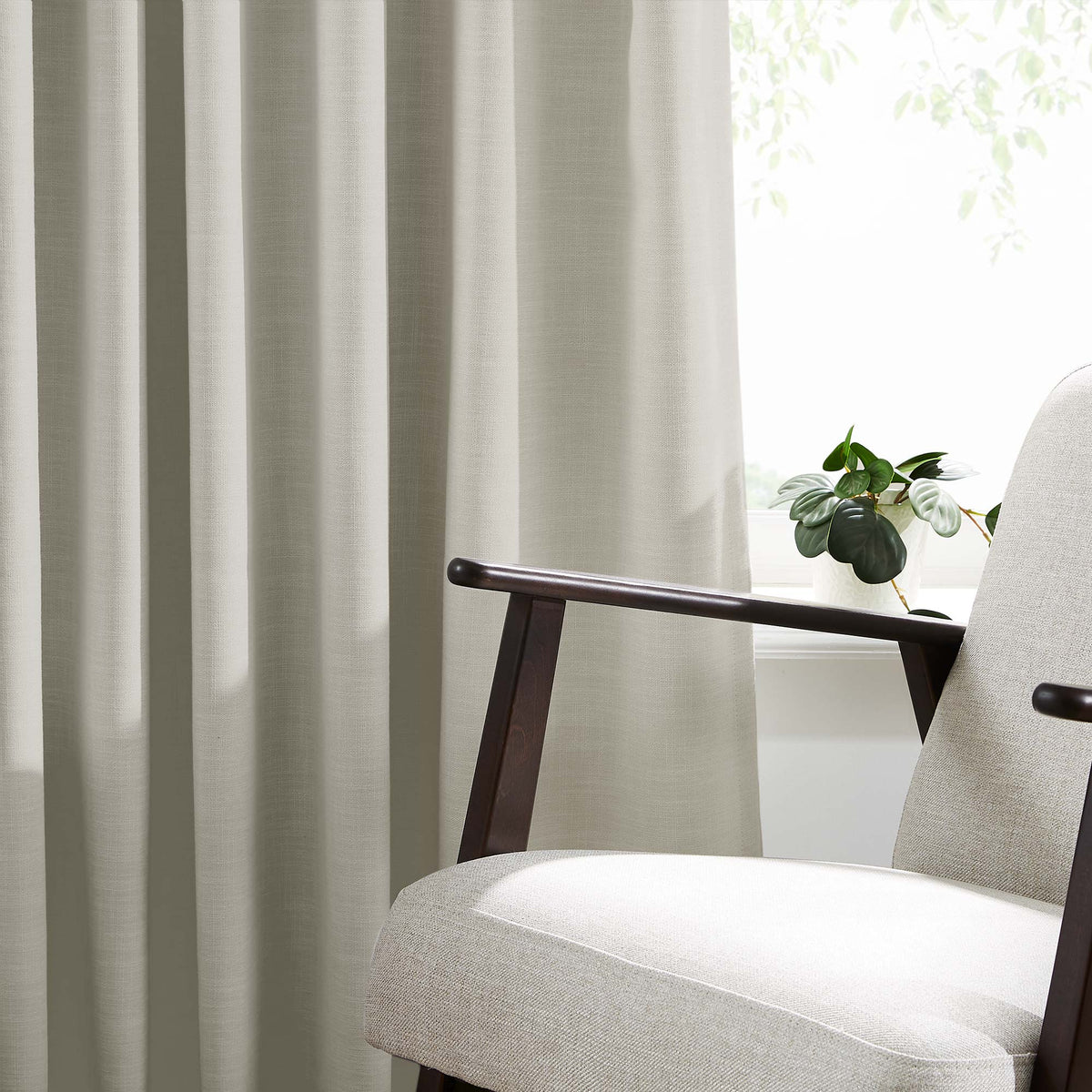 Todd 100% White Blackout Curtains