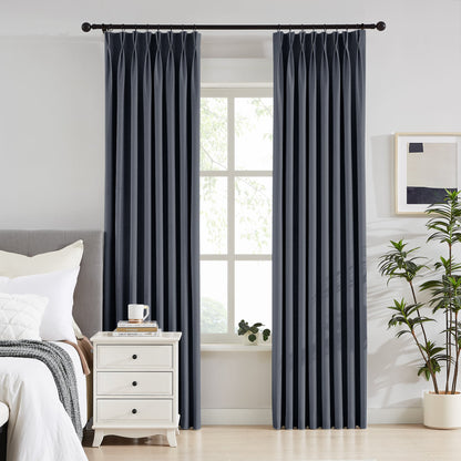 Todd 100% White Blackout Curtains