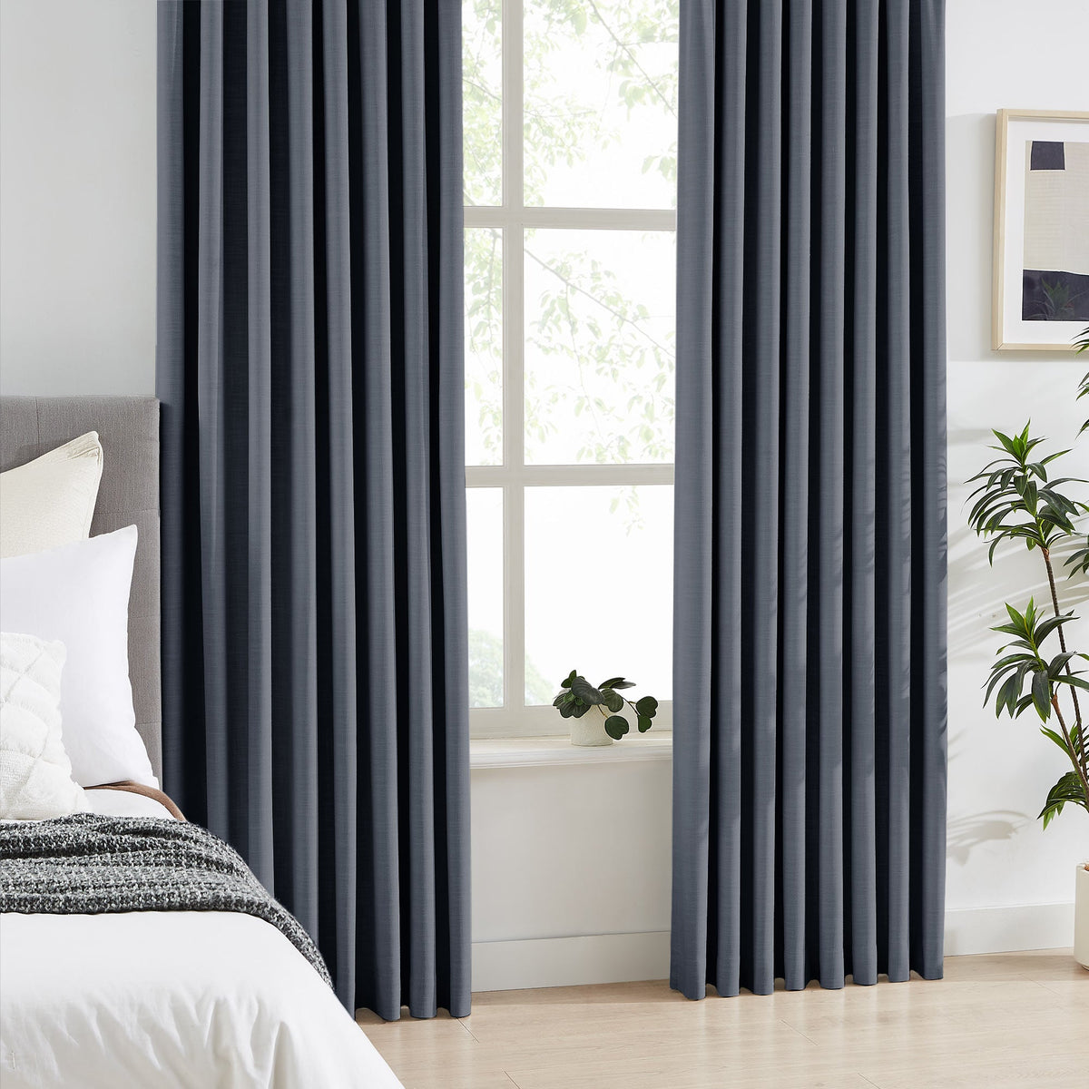 Todd 100% White Blackout Curtains