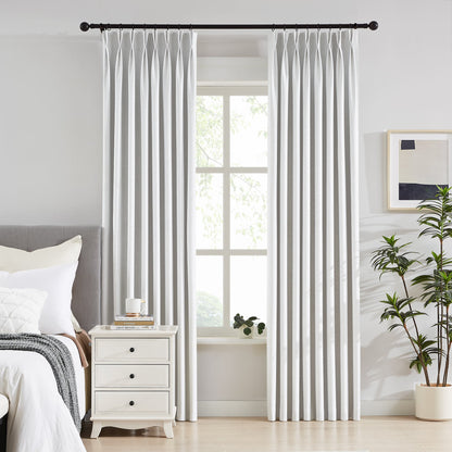 Todd 100% White Blackout Curtains