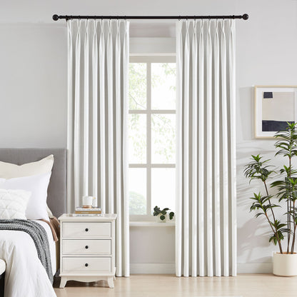 Todd 100% White Blackout Curtains