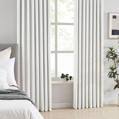 Todd 100% White Blackout Curtains