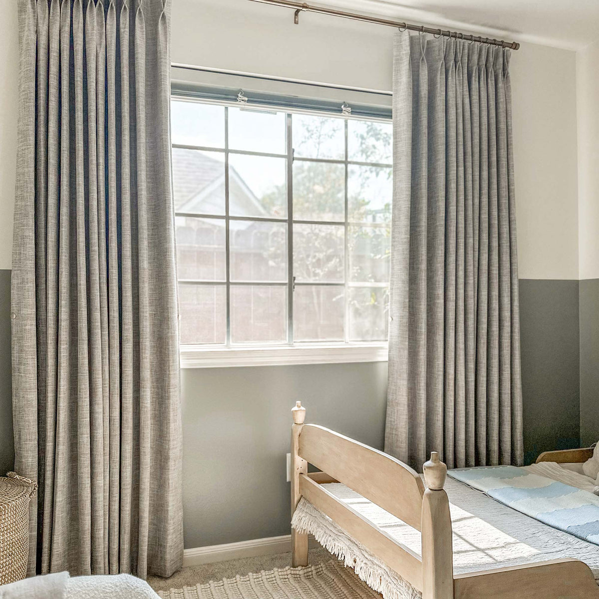 Todd 100% White Blackout Curtains