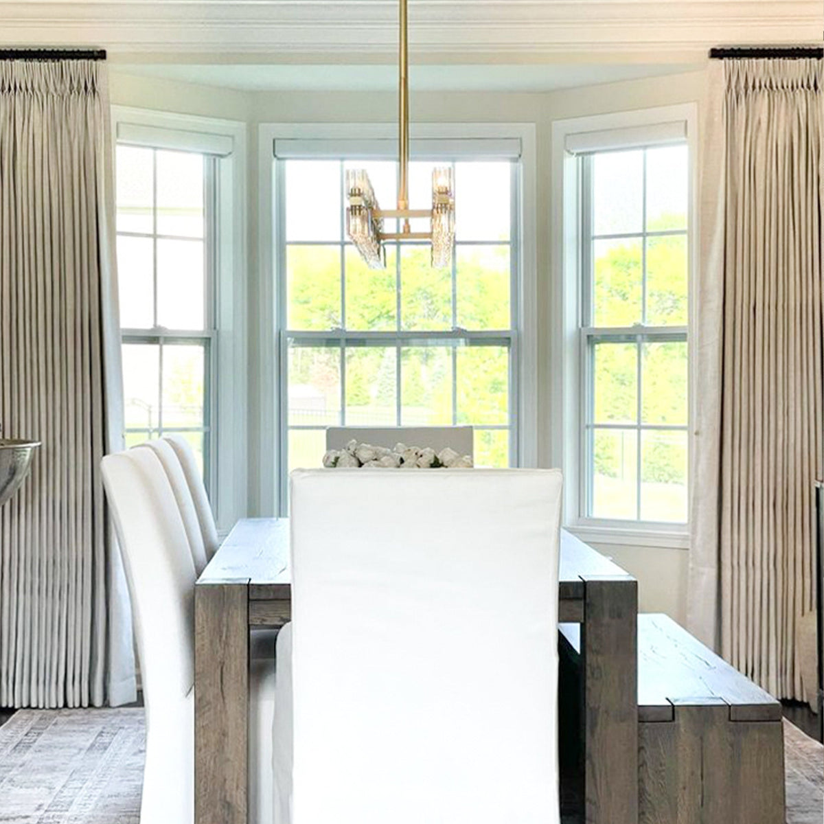 Todd 100% White Blackout Curtains