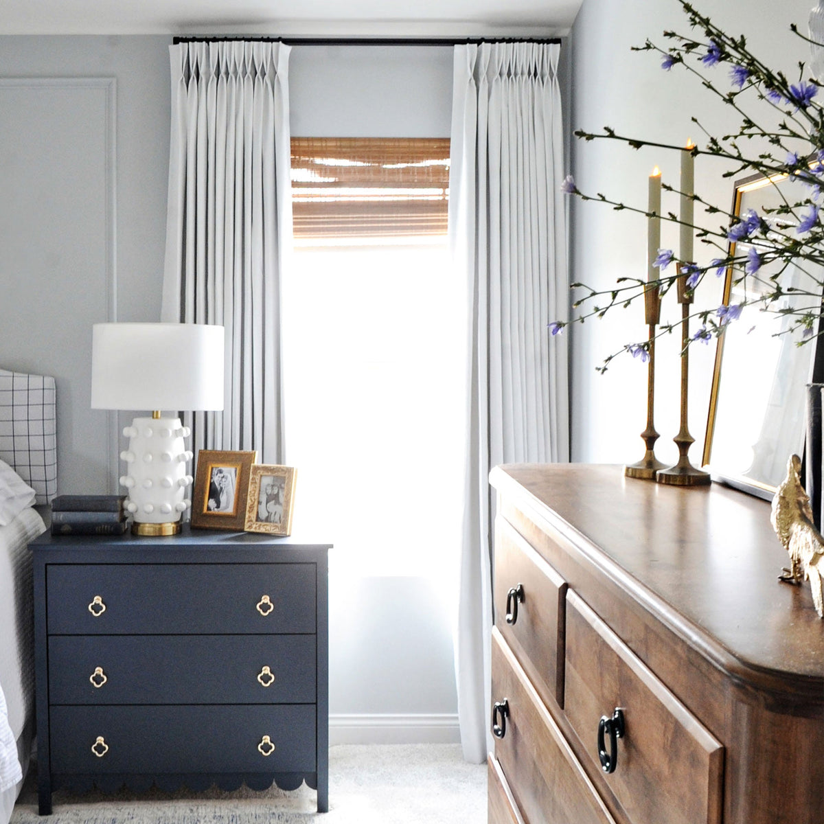 Todd 100% White Blackout Curtains