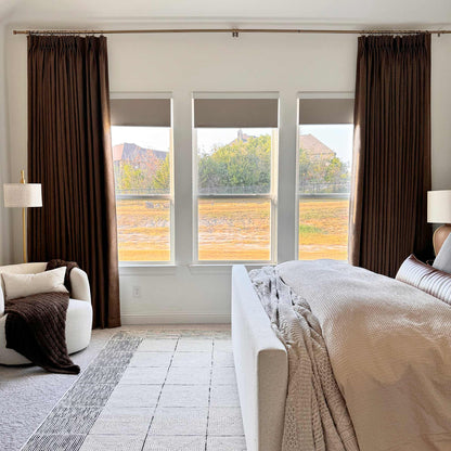 Todd 100% White Blackout Curtains