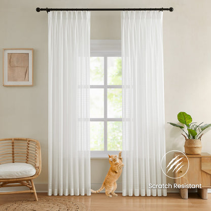 Tom Durable Scratch Resistant Sheer Curtains