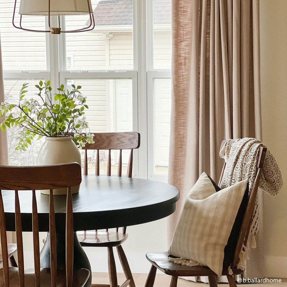 Blanche Cotton Blend Linen Look Curtains