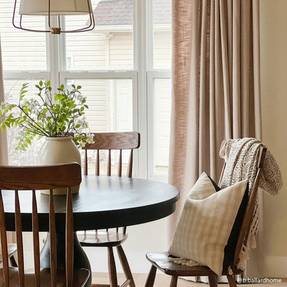 Blanche Cotton Blend Linen Look Curtains