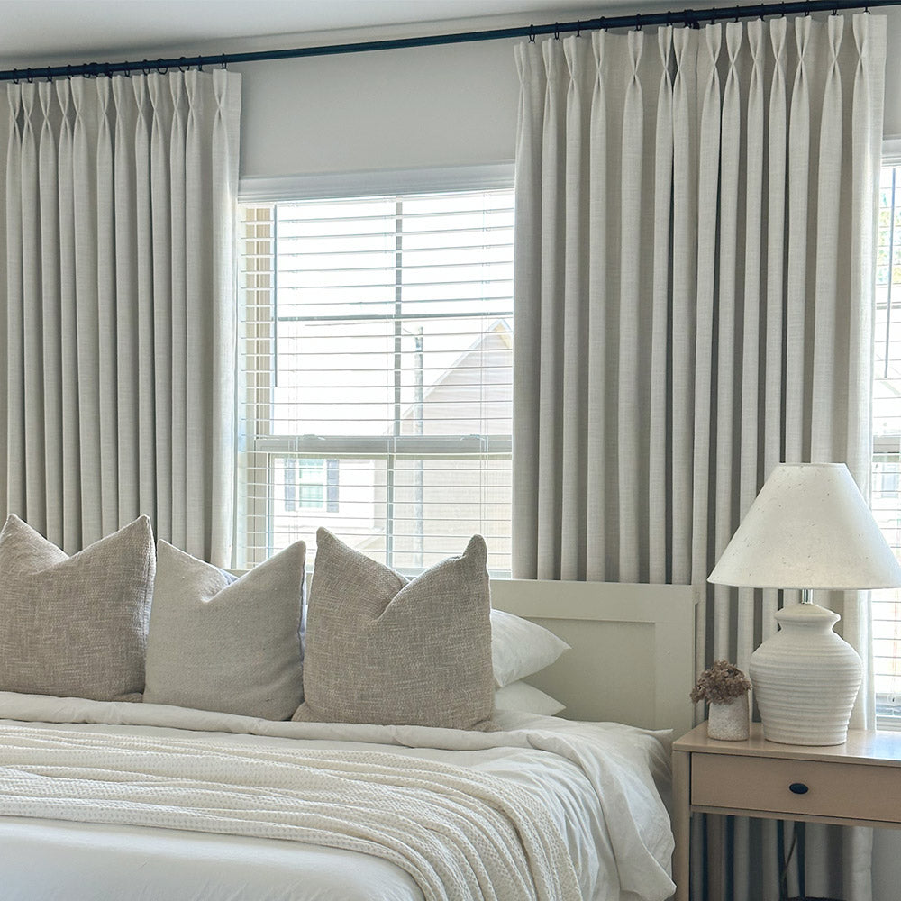 Blanche Cotton Blend Linen Look Curtains