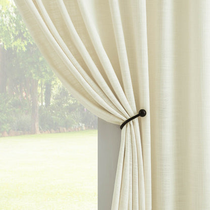 Blanche Cotton Blend Linen Look Curtains