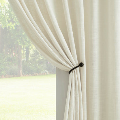 Blanche Cotton Blend Linen Look Curtains