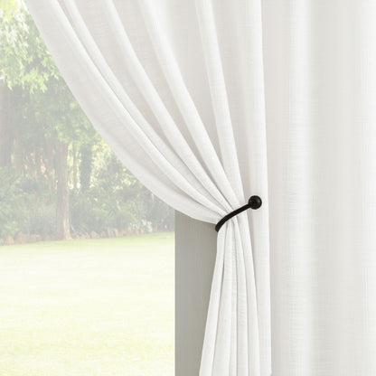 Blanche Cotton Blend Linen Look Curtains
