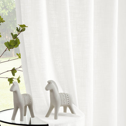 Blanche Cotton Blend Linen Look Curtains
