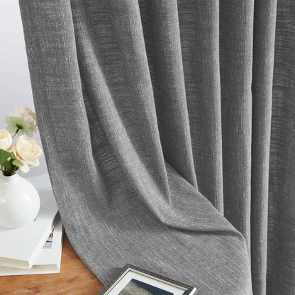 Blanche Cotton Blend Linen Look Curtains