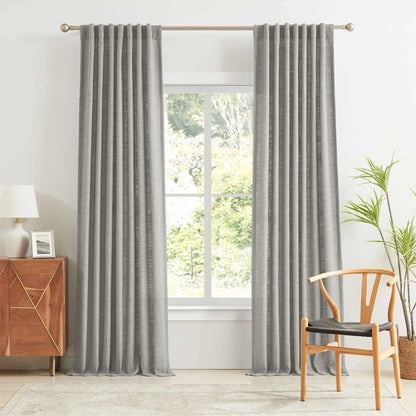 Blanche Cotton Blend Linen Look Curtains