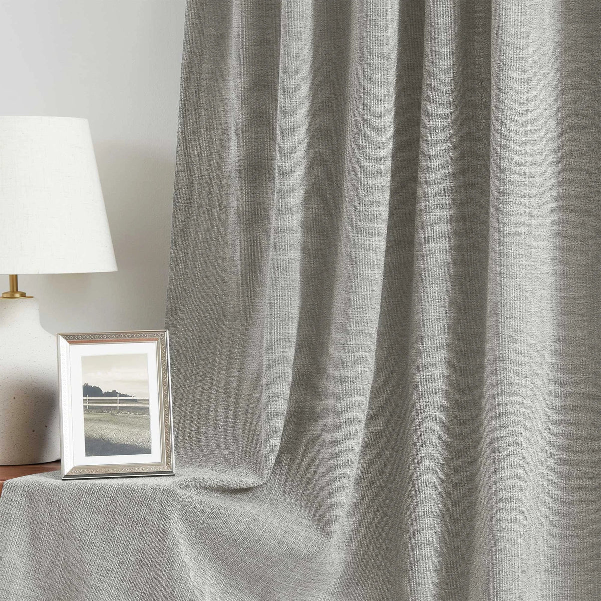 Blanche Cotton Blend Linen Look Curtains