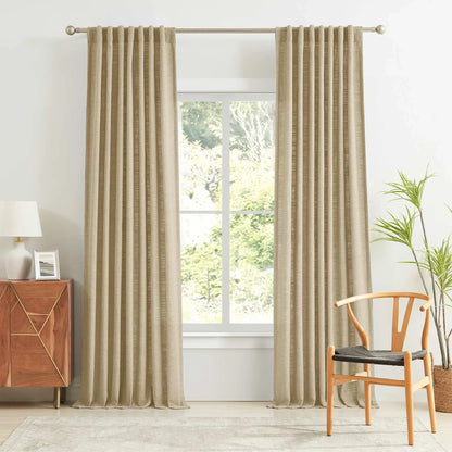 Blanche Cotton Blend Linen Look Curtains