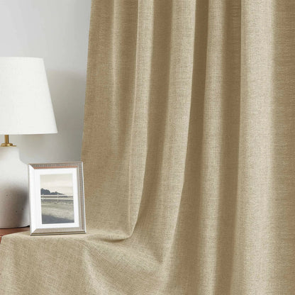 Blanche Cotton Blend Linen Look Curtains
