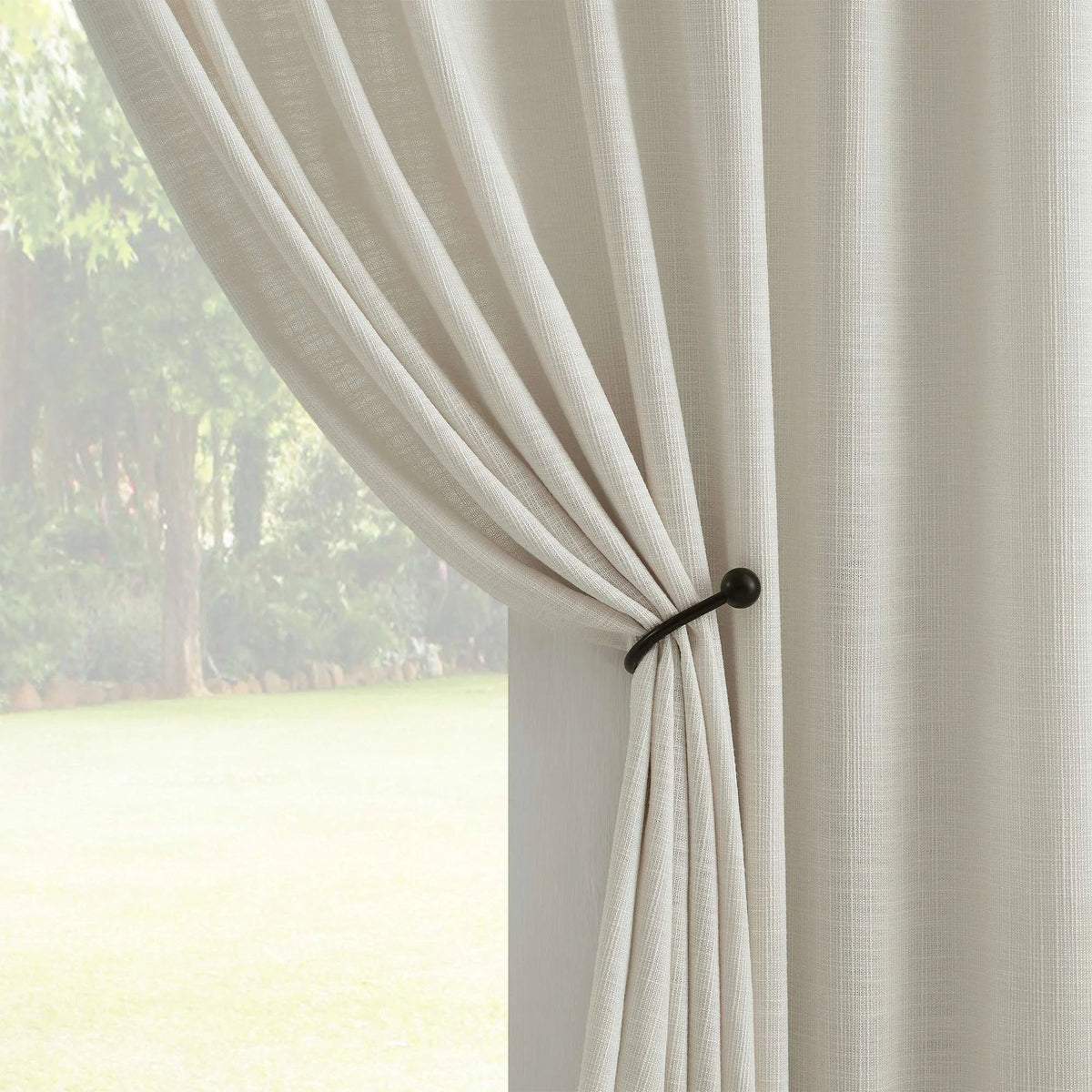 Blanche Cotton Blend Linen Look Curtains
