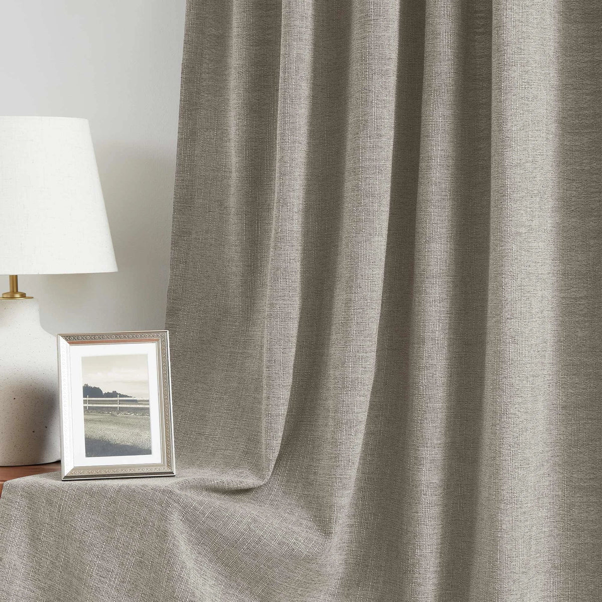 Blanche Cotton Blend Linen Look Curtains