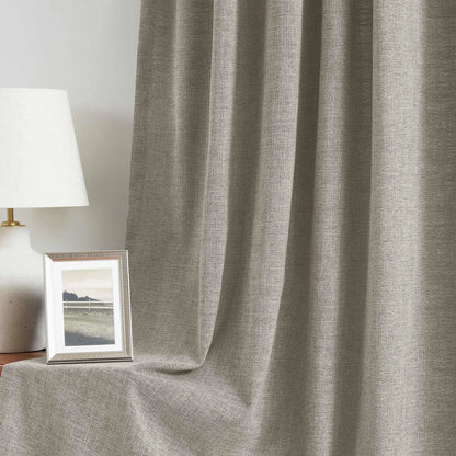 Blanche Cotton Blend Linen Look Curtains