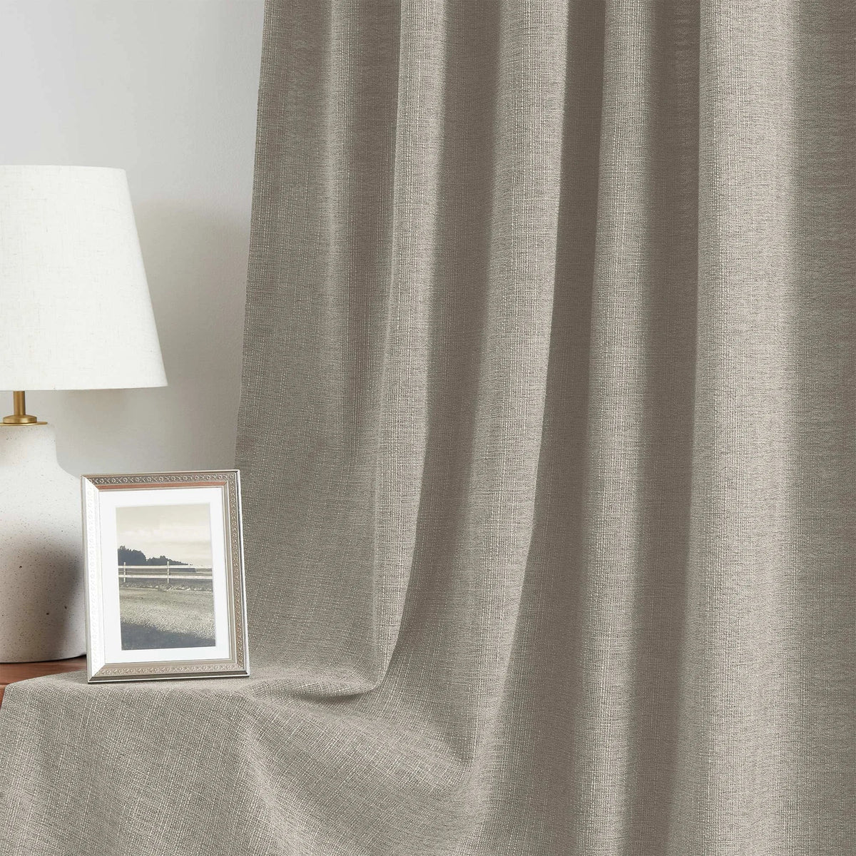 Blanche Cotton Blend Linen Look Curtains
