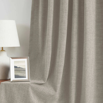 Blanche Cotton Blend Linen Look Curtains