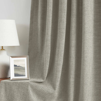 Blanche Cotton Blend Linen Look Curtains