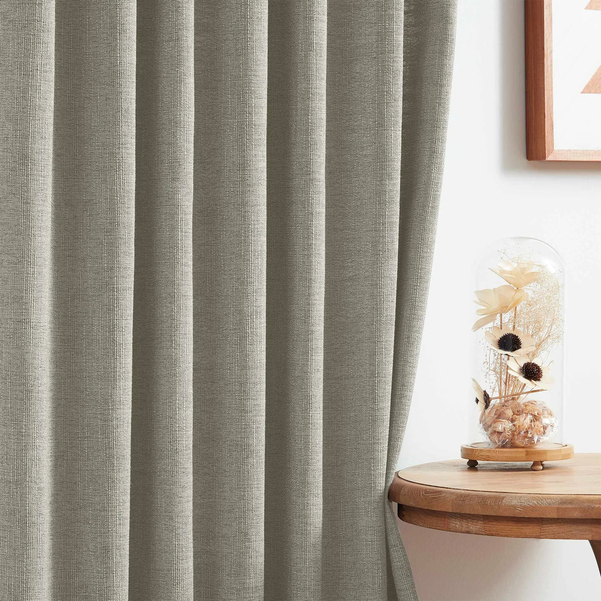 Blanche Cotton Blend Linen Look Curtains