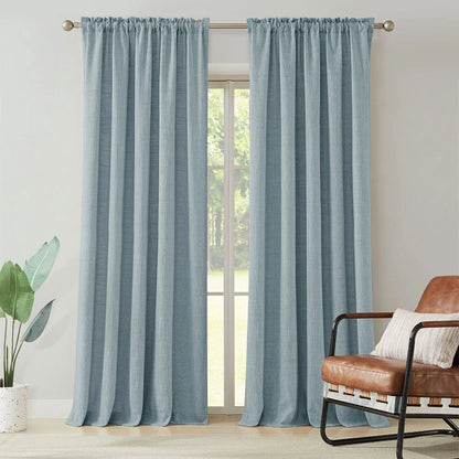 Blanche Cotton Blend Linen Look Curtains