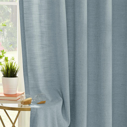 Blanche Cotton Blend Linen Look Curtains