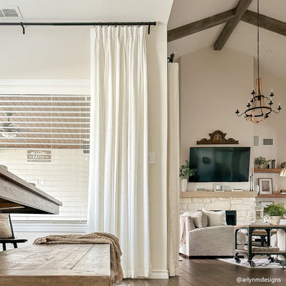 Blanche Cotton Blend Linen Look Curtains