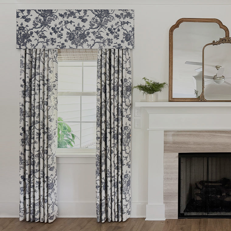 Jolie Toile De Jouy Patterned Flat Valances