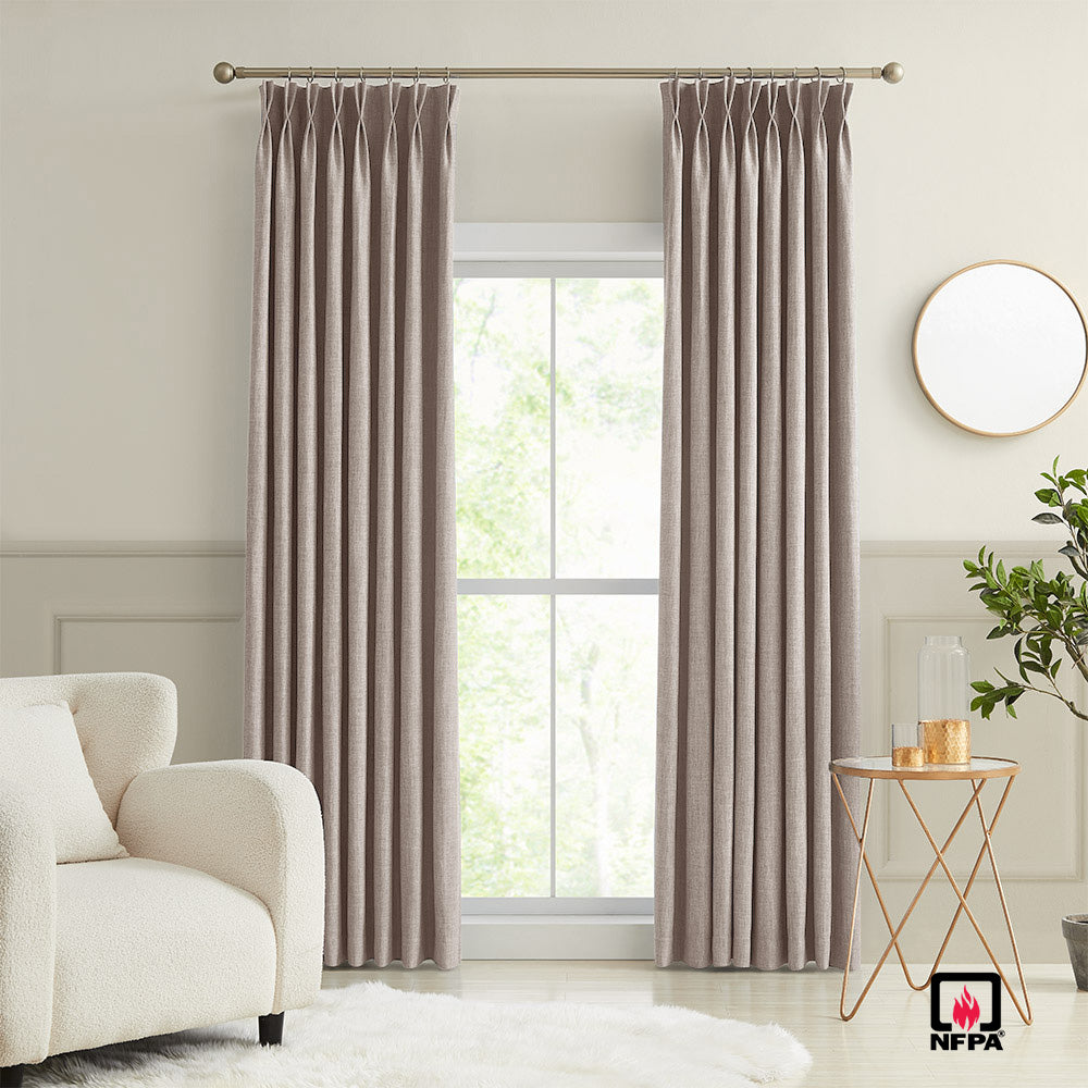Daniel Permanently Flame Resistant Curtains