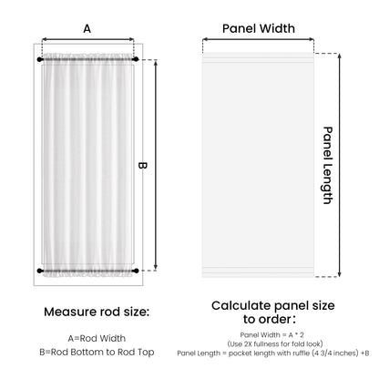Sandra Cotton Linen Semi Sheer Door Curtains