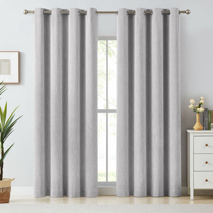 Eleanor Cotton-Blend Textured Curtains