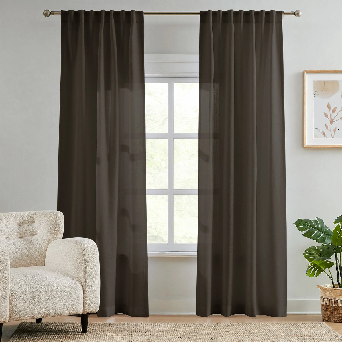 Ella Semi Sheer Curtains