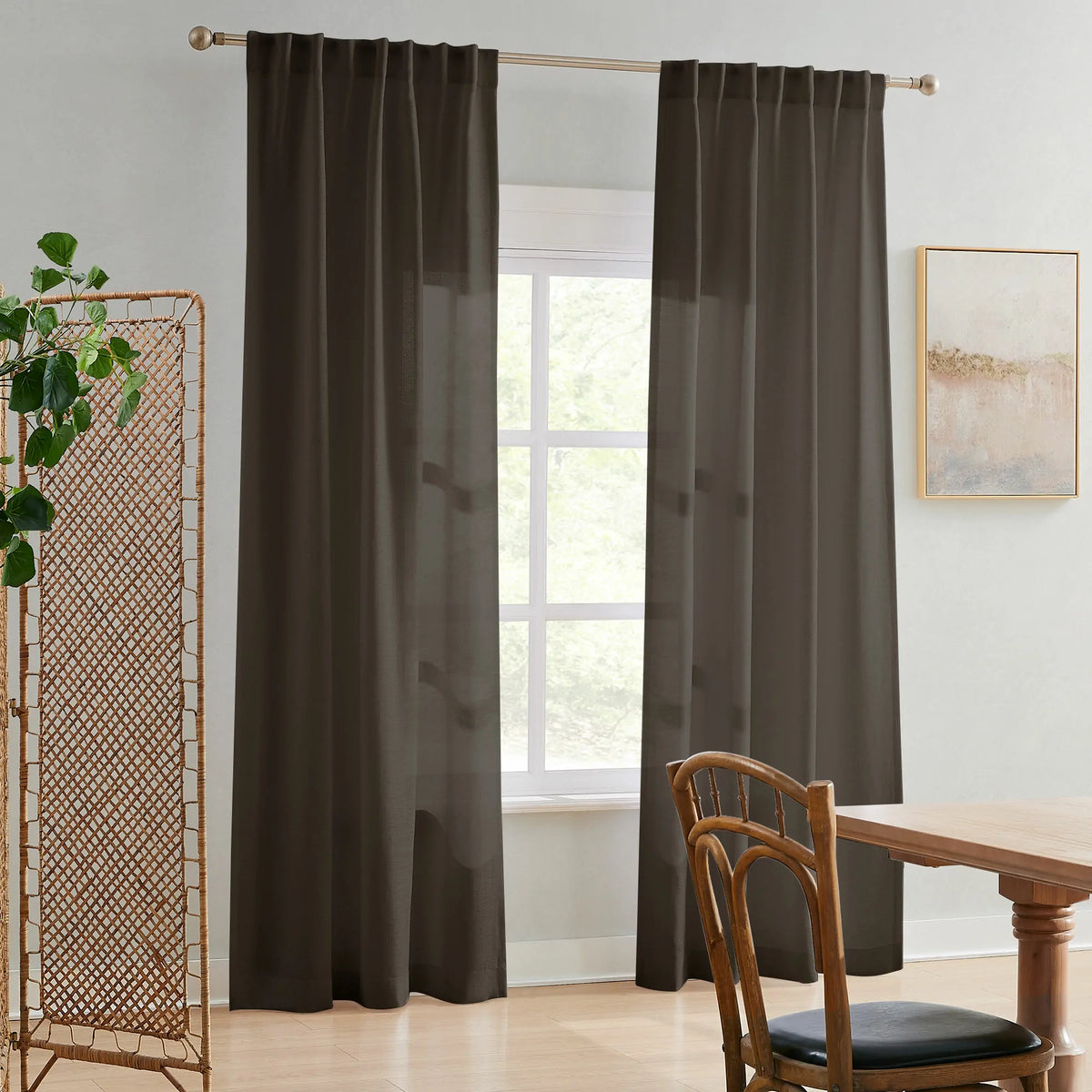 Ella Semi Sheer Curtains