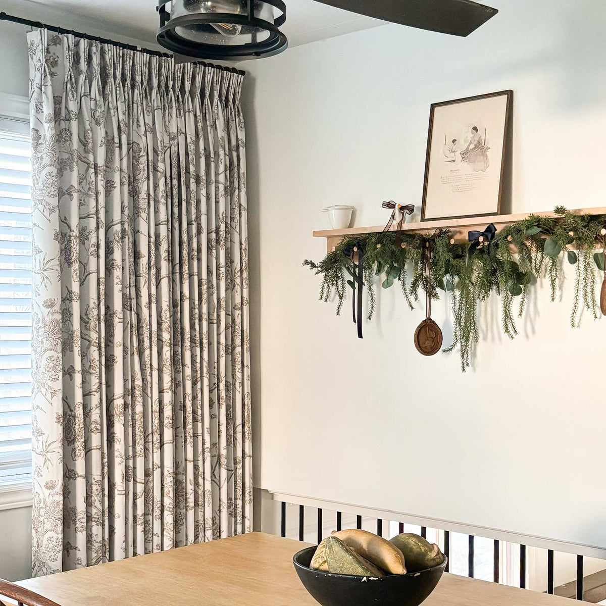 Jolie Toile De Jouy Patterned Curtains