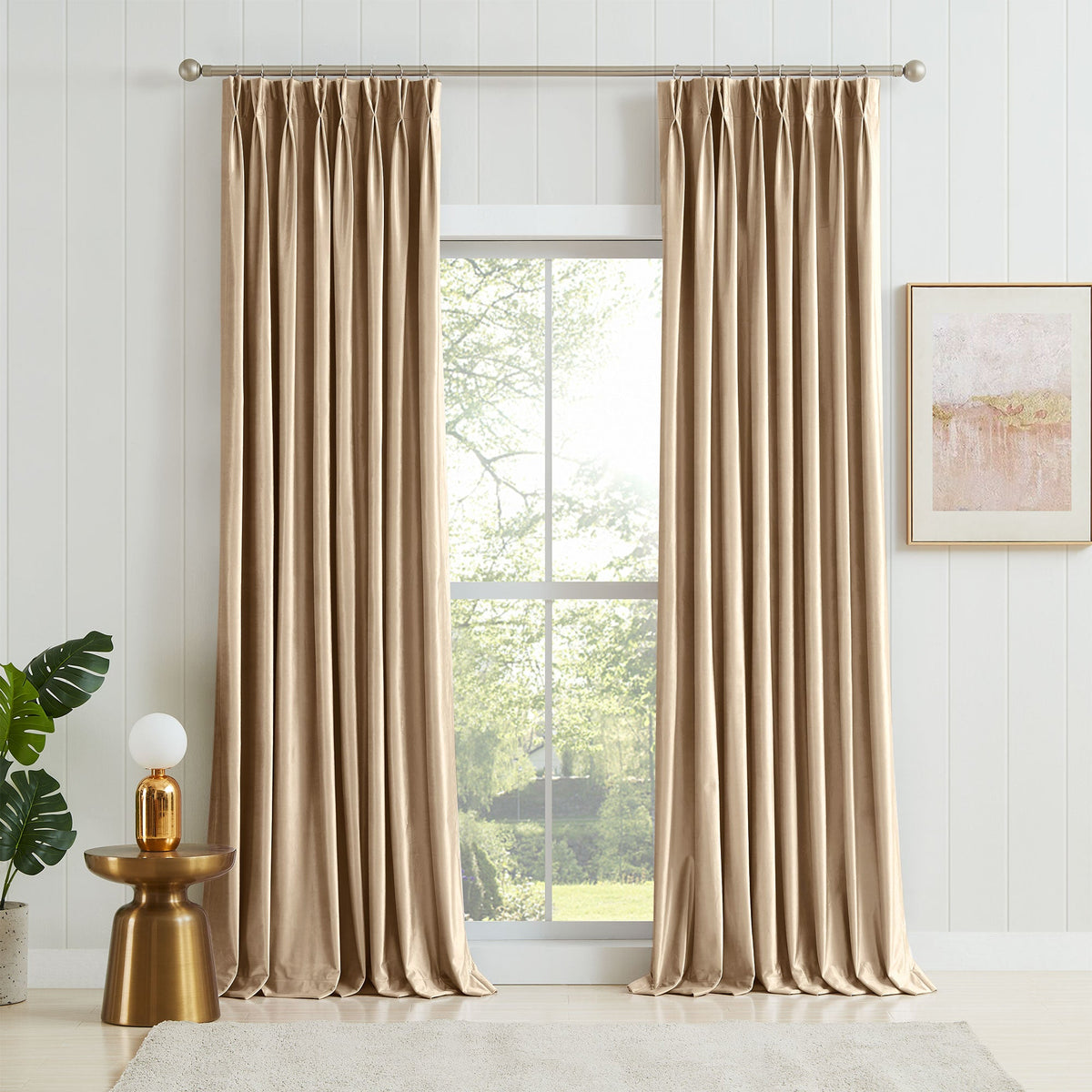 Laura Crystal Velvet Curtains