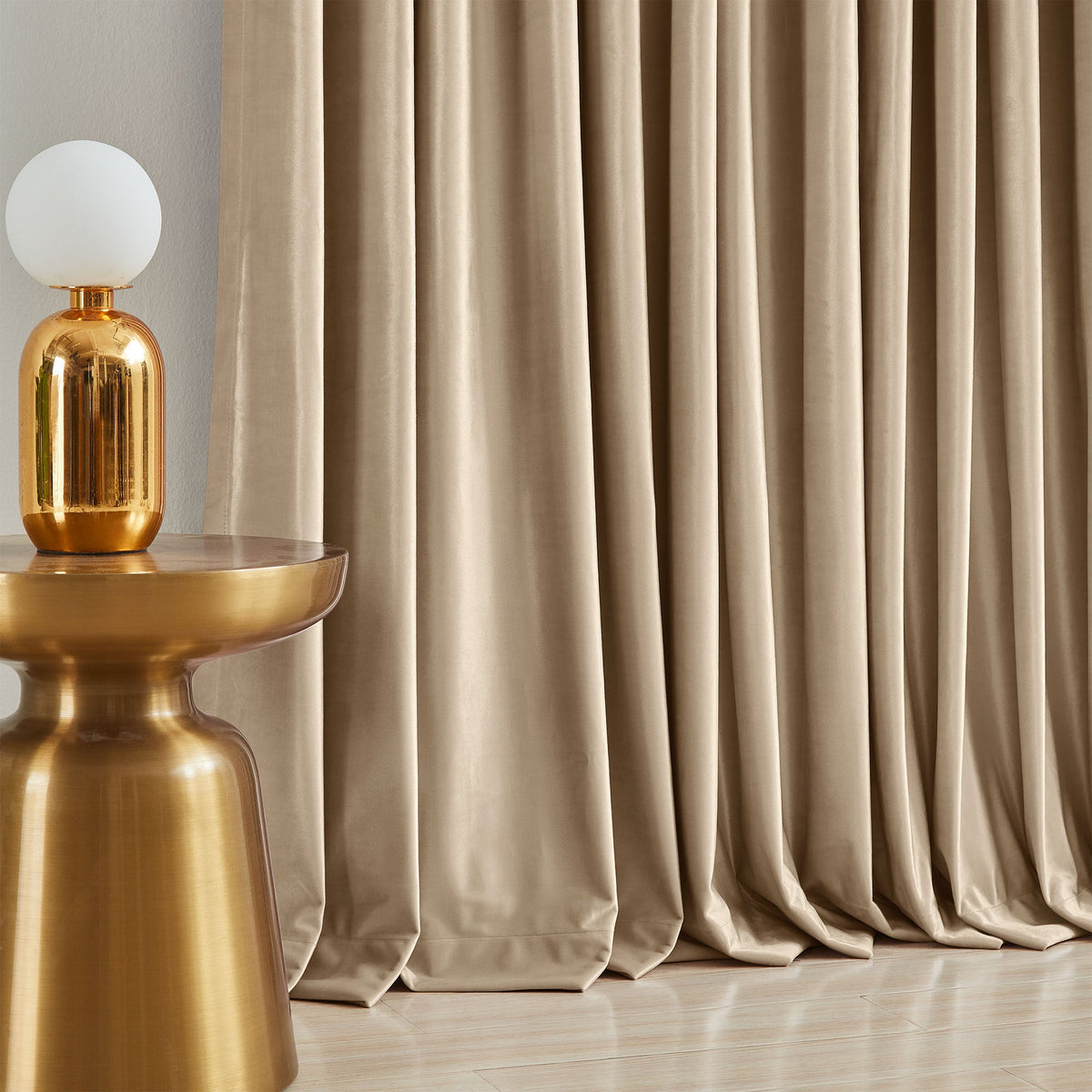 Laura Crystal Velvet Curtains