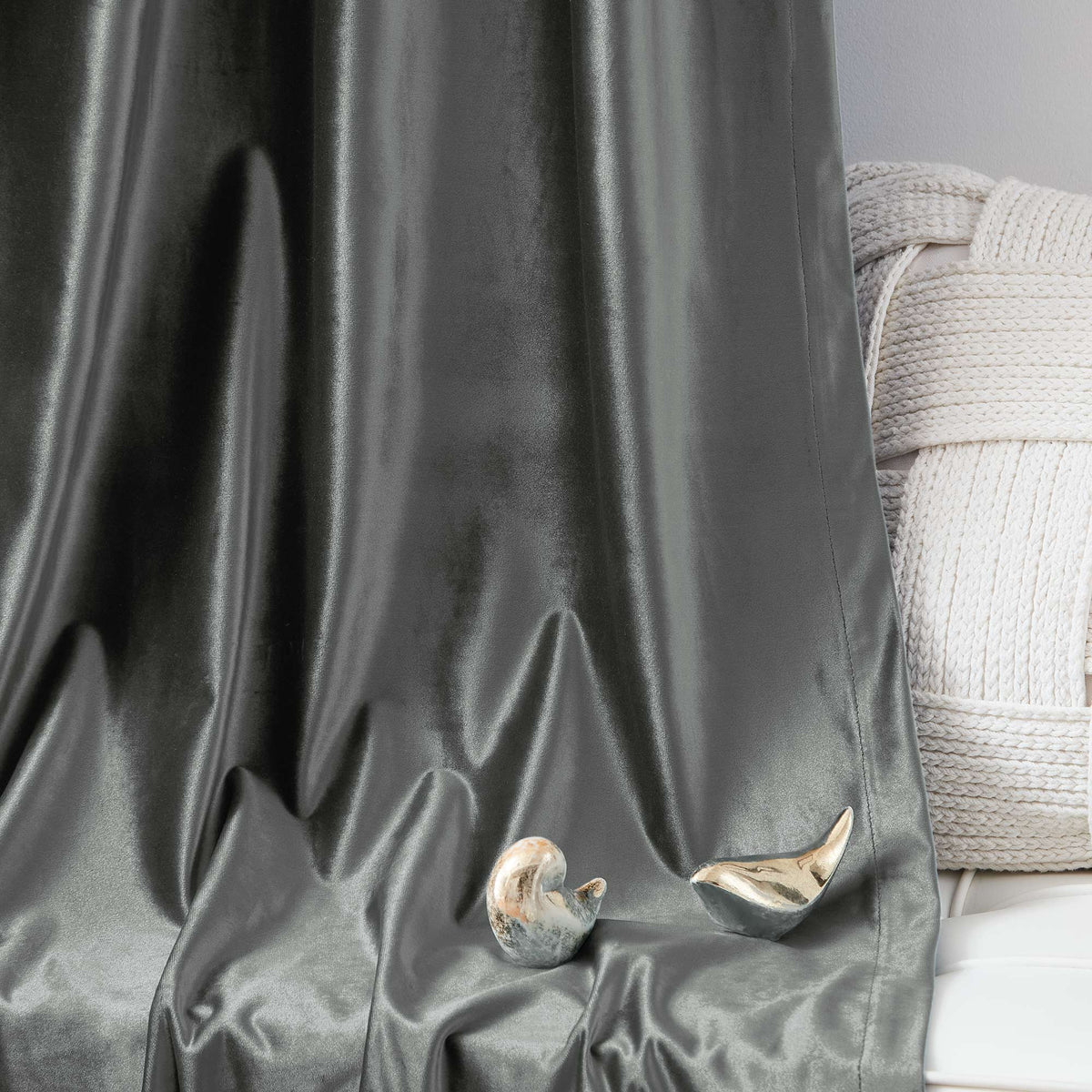 Laura Crystal Velvet Curtains