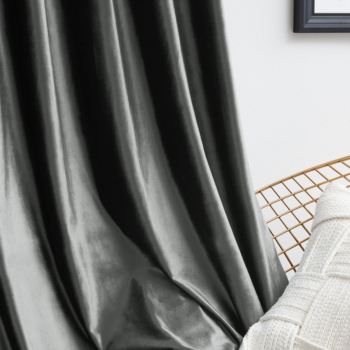 Laura Crystal Velvet Curtains