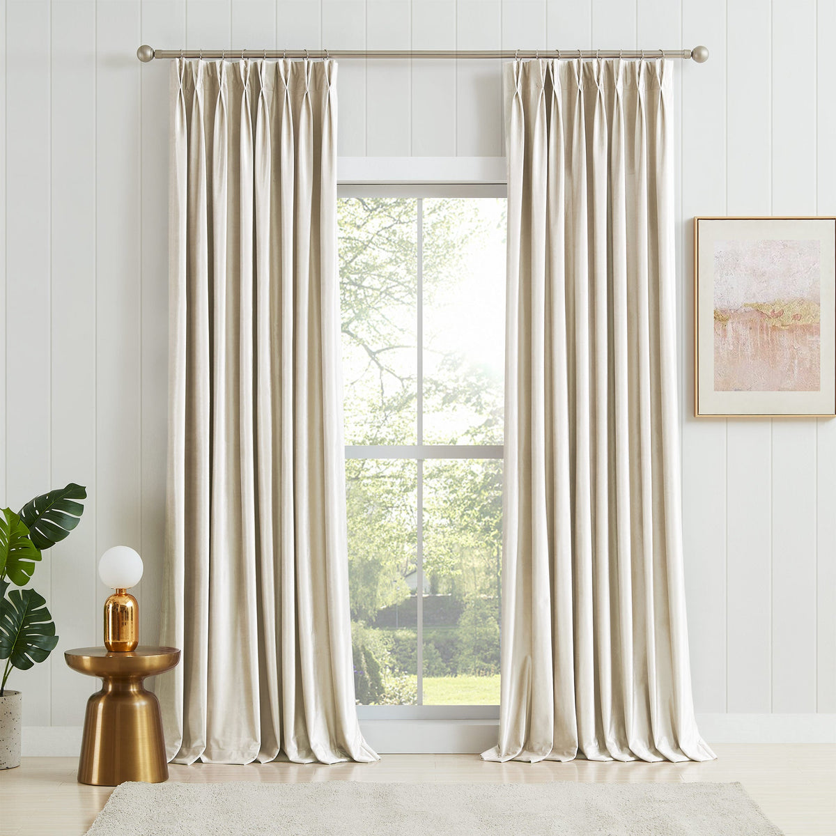 Laura Crystal Velvet Curtains