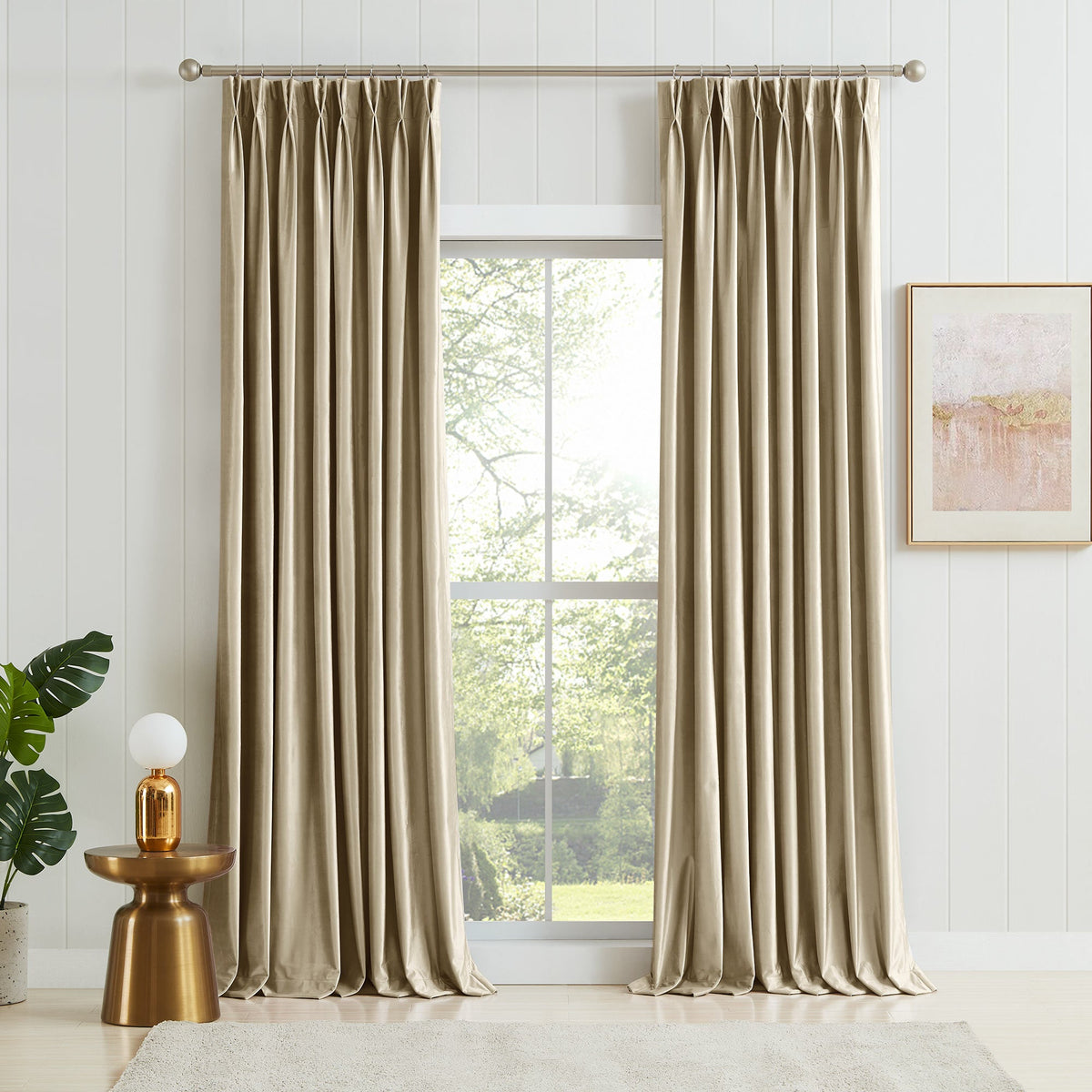 Laura Crystal Velvet Curtains