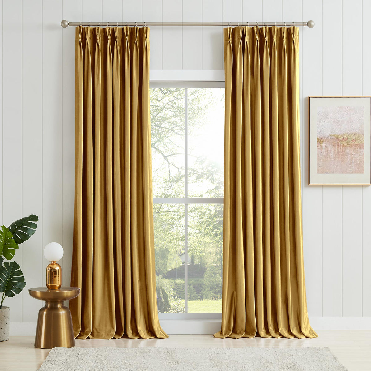 Laura Crystal Velvet Curtains